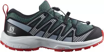 Salomon Xa Pro V8 Junior stormy weather/zen blue/goji berry