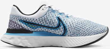 Nike React Infinity Run Flyknit 3 white/blue orbit/chlorine blue/black