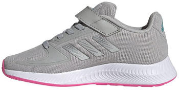Adidas Runfalcon 2.0 Kids Velcro grey two/silver metalic/screaming pink