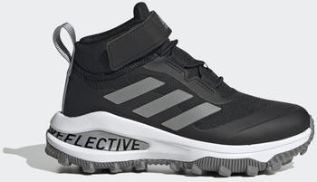 Adidas Fortarun All Terrain Cloudfoam Sport Elastic Lace and Top Strap Youth (GZ1804) core black/silver metallic/cloud white