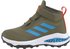 Adidas Fortarun All Terrain Cloudfoam Sport Elastic Lace and Top Strap Youth (GZ2199) focus olive/pulse blue/shadow olive