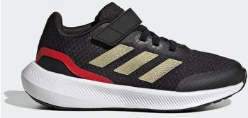Adidas Runfalcon 3.0 Elastic Lace Top Strap Kids core black/gold metallic/better scarlett
