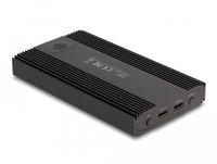 Delock Externes Geh&auml;use USB 20 Gbps f&uuml;r 2 x M.2 NVMe PCIe SSD mit Type-C Buchse und