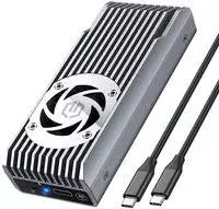 GrauGear externes Geh&auml;use M.2 NVMe mit L&uuml;fter 20Gbit - Laufwerks-Geh&auml;use -