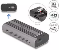DeLOCK USB Type-C&trade; 40 Gbps Geh&auml;use f&uuml;r 1 x M.2 NVMe PCIe SSD