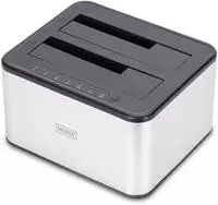 DIGITUS USB 3.0 Duale SATA HDD Dockingstation 2.5"/3.5", USB-B 3.0 [Buchse]