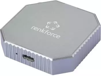Renkforce RF-M2E-200 M.2-Festplatten-Geh&auml;use USB-C, M.2 SATA, PCIe NVMe (RF-6694572)