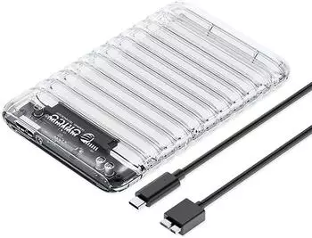 Orico 2139U3-V1 2,5" HDD/SSD-Gehäuse USB Micro-B 5Gbit/s transparent (2139U3-V1)