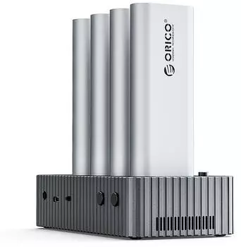 Orico IT48N-C 4-Disk M.2 NVMe Dockingstation mit Klonfunktion (IT48N-C)