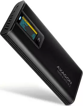 Axagon EEM2-SD2B M.2 NVMe/SATA SSD-Geh&auml;use USB-C 10Gbps, Aluminium, schwarz (EEM2-SD2B)