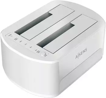 Aisens Docking Station für Festplatten 2,5"/3,5", weiß (ASDS-D02W)