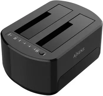 Aisens ASDS-D03B Docking Station für Festplatten 2,5"/3,5" schwarz (ASDS-D03B)