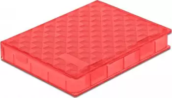DeLock Schutzbox f&uuml;r 2,5" HDD/SSD, rot (18370)