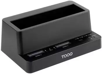 TooQ TQDS-502B Docking Station USB-C 3.2 Gen 2, M.2 NVMe + 2,5"/3,5" HDD, schwarz (TQDS-502B)