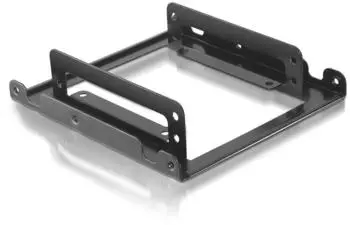 Nanocable HDD-Adapter 3,5" f&uuml;r 2x 2,5" HDD/SSD, schwarz, Metall (10.99.0002)