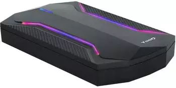 TooQ TQE-2599RGB Festplattengeh&auml;use 2,5" HDD/SSD SATA USB 3.0 schwarz RGB (TQE-2599RGB)