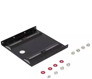 Ewent EW7001 HDD/SSD-Einbaurahmen 2,5" auf 3,5", schwarz (EW7001)