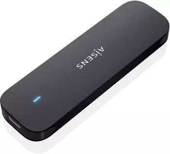Aisens ASM2-024B M.2 NVMe externes Geh&auml;use USB 3.2 Gen2, Aluminium, schwarz (ASM2-024B)