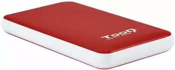 TooQ TQE-2528R HDD-Gehäuse 2,5" SATA, rot (TQE-2528R)