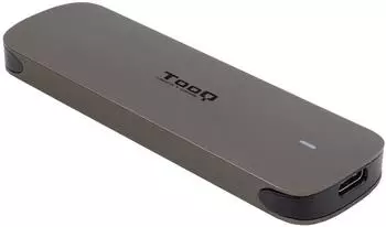 TooQ TQE-2202BR M.2 SATA SSD-Geh&auml;use, USB 3.2 Gen 1 Type-C, Aluminium, braun (TQE-2202BR)