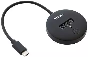 TooQ TQDS-100B Docking Station M.2 NVMe PCIe USB-C 3.2 Gen 2, schwarz (TQDS-100B)