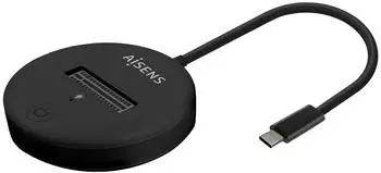 Aisens USB-C Dock M.2 (NGFF) SATA/NVMe USB3.1 Gen2, schwarz (ASUC-M2D013-BK)