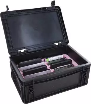 Feldherr ESD Euro Box mit Schaumstoff-Set f&uuml;r 10x 2,5" Festplatten (EB84SET)