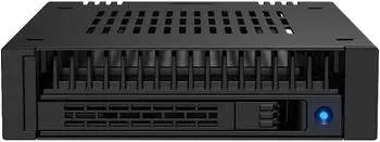 Icy Dock ExpressCage Wechselrahmen 1x U.2/U.3 PCIe 4.0 NVMe SSD in 3,5" Schacht (MB741V4P-B)