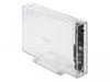 DeLOCK 42623 Festplattengehäuse/SSD-Festplattengehäuse transparent 2,5/3,5...