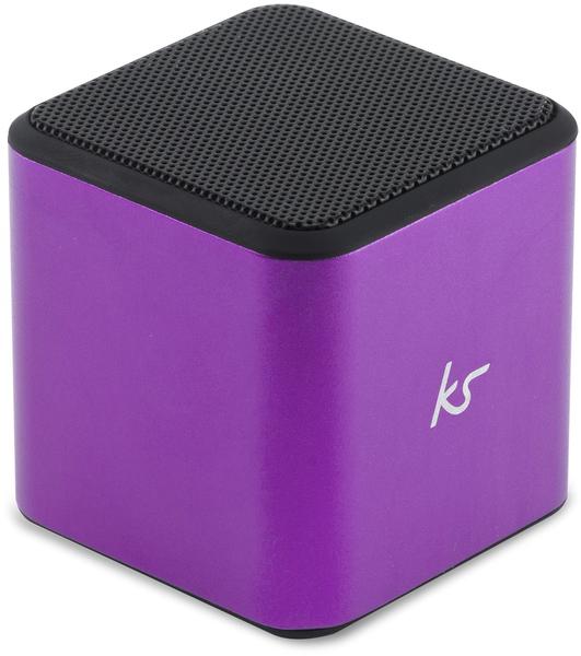 Kitsound Cube Bluetooth Lautsprecher violett