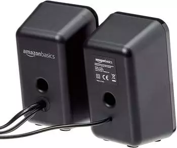 Amazon Basics Computer-Lautsprecher – Elegantes Design in Schwarz