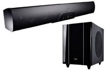 4 schlanke Soundbars 