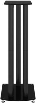 vidaXL Speaker Stand 2 p black