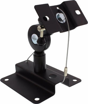 InLine Lautsprecher Wandhalterung (1 Paar, Wandmontage, Neigbar), Lautsprecher St&auml;nder + Wandmontage, Schwarz
