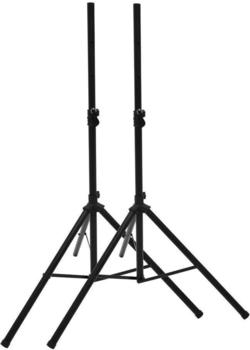 Omnitronic Boxenhochständer MOVE Set (Ständer, Höhenverstellbar), Lautsprecher Ständer + Wandmontage, Schwarz