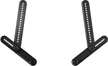 Sanus Systems Soundbarhalter (1 Stk., Wandmontage), Lautsprecher Ständer + Wandmontage, Schwarz