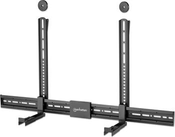 Manhattan Universal Soundbar-Halterung Wand- / VESA-Montage (1 Stk., Wandmontage, Wandhalterung), Lautsprecher St&auml;nder + Wandmontage, Schwarz