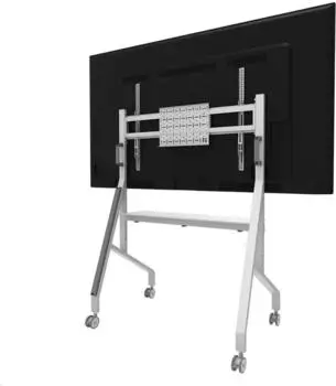 Neomounts by Newstar Move Go Mobile Floor Stand fast install height adjustable (86\", 76 kg), TV St&auml;nder, Weiss