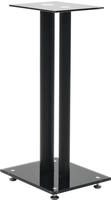 vidaXL Lautsprecherst&auml;nder 2 Stk. Doppels&auml;ulen-Design Hartglas Schwarz