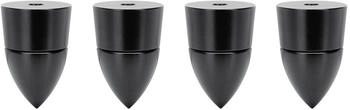 Dynavox Sub-Watt Absorber h&ouml;henverstellbar f&uuml;r Lautsprecher und HiFi-Ger&auml;te, 4er-Set, schwarz (207657)