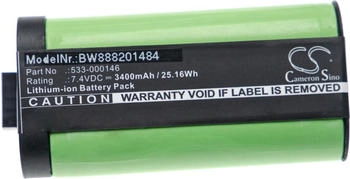 vhbw Akku Ersatz für Logitech 533-000146 Akku Li-Ion 3400 mAh 7,4 V