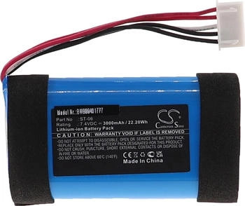 vhbw Akku passend für Sony SRS-XB33, SRS-XB31 Akku Li-Ion 3000 mAh 7,4 V