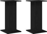 vidaXL Pflanzenst&auml;nder 2 pcs Schwarz Eichen-Optik 30 x 30 x 60 cm