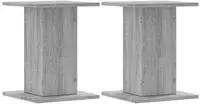 vidaXL Lautsprecherst&auml;nder 2 Stk. Grau Sonoma 30x30x40cm Holzwerkstoff
