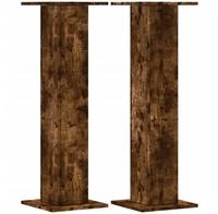 vidaXL Lautsprecherst&auml;nder 2Stk. R&auml;uchereiche 30x30x95cm Holzwerkstoff