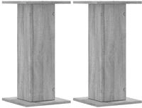 vidaXL Lautsprecherst&auml;nder 2 Stk. Grau Sonoma 30x30x60cm Holzwerkstoff