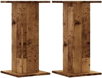 vidaXL Lautsprecherständer 2 Stk. Altholz-Optik 30x30x60 cm