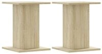 vidaXL Lautsprecherst&auml;nder 2Stk. Sonoma-Eiche 30x30x40cm Holzwerkstoff