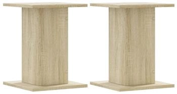 vidaXL Lautsprecherständer 2Stk. Sonoma-Eiche 30x30x40cm Holzwerkstoff