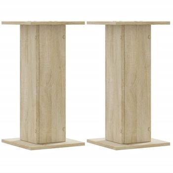 vidaXL Lautsprecherständer 2Stk. Sonoma-Eiche 30x30x60cm Holzwerkstoff